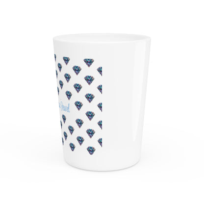 Jovee's Priceless Jewel Shot Glass (White)