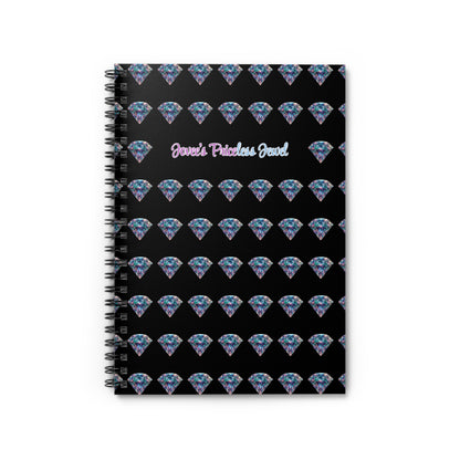 Jovee's Priceless Jewel Sparkling Diamond Spiral Notebook (Black) - Perfect Gift for Creative Minds & Celebrations